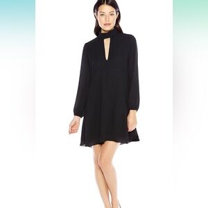 NWT Three Eighty Two Long Sleeve Vneck Cutout Shift Dress